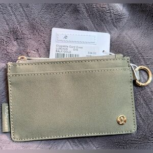 NWT - Lululemon Sage Green Card Holder